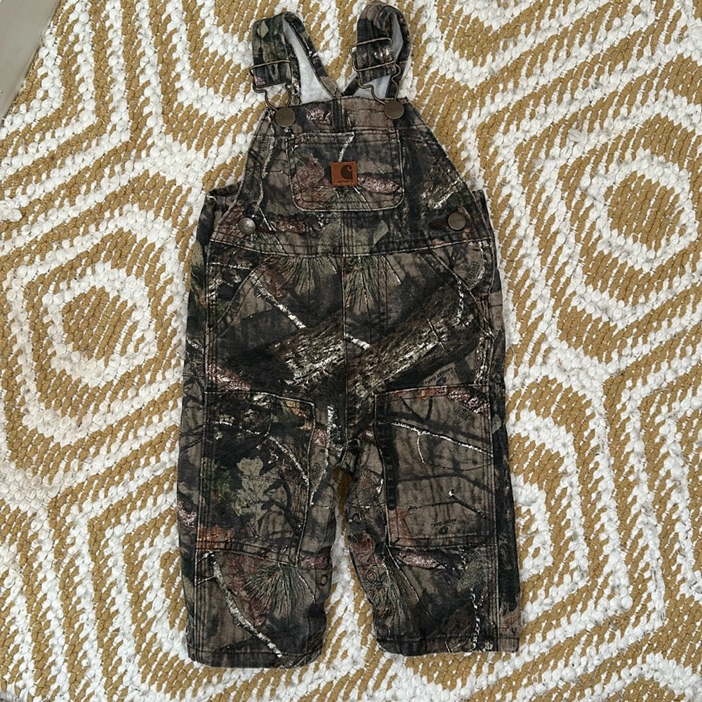 Camo Carhartt x Mossy Oak Overalls infant / toddler